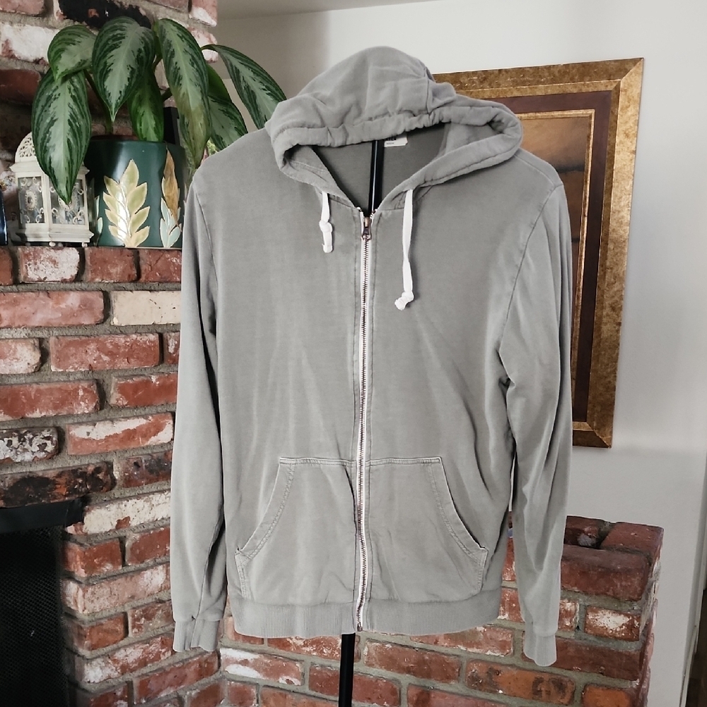 Marine Layer Women’s Sage Green Full Zip Hoodie Sweatshirt | Medium